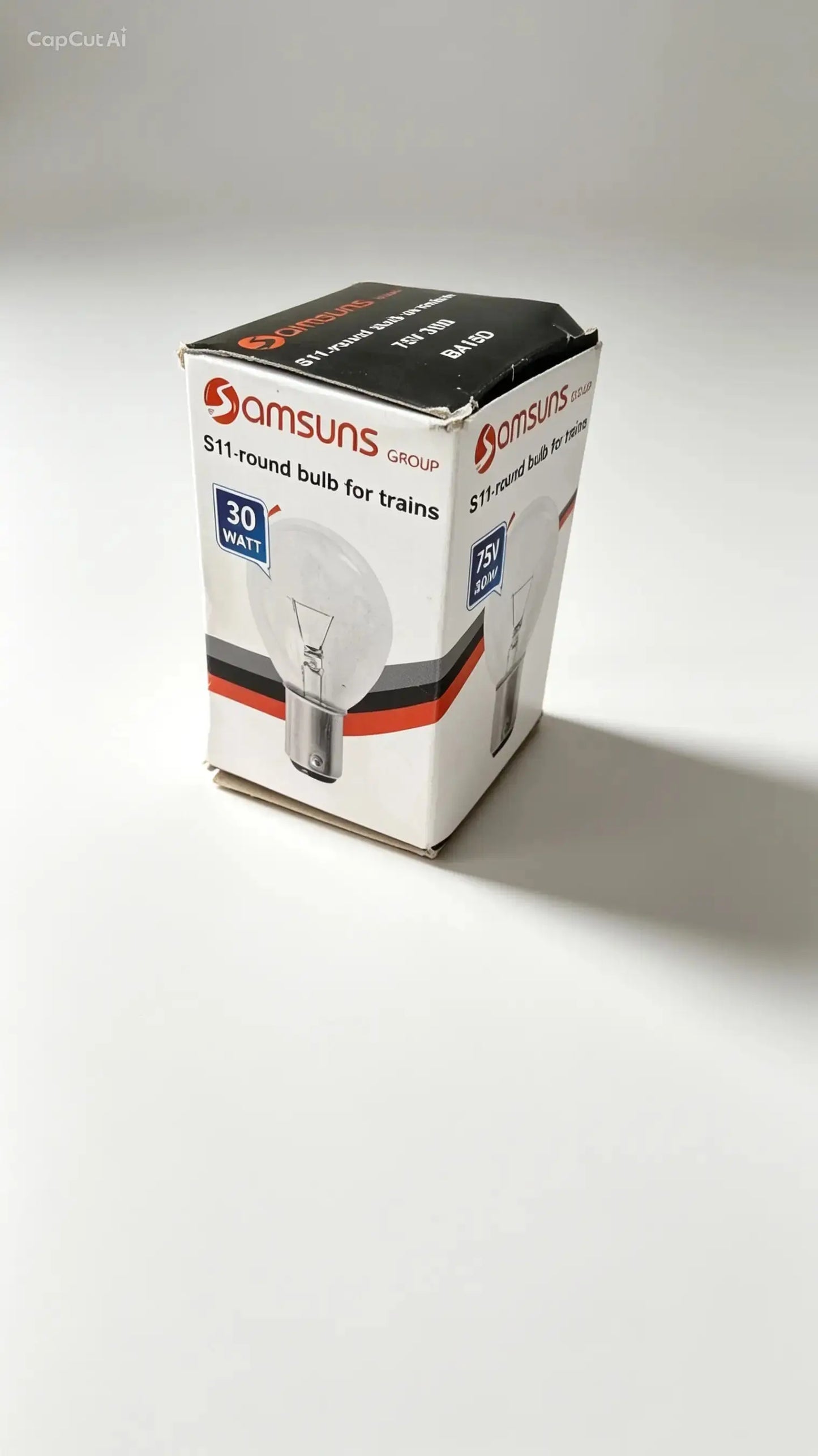 Samsuns Group 75V 30W BA15D Tren Ampulü S35x58 - S11 Yuvarlak Demiryolu Aydınlatması Samsuns Group